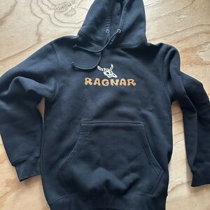 Ragnar Trail Black Hoodie small Skull new